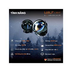 Đèn bi pha ô tô Aozoom Led Wolf Light
