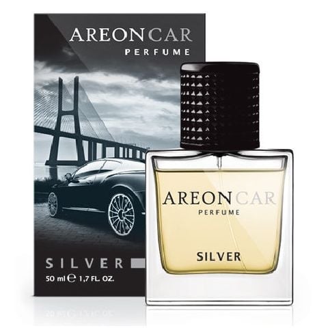  Areon Car Perfume Silver 50ml - Nước hoa dạng chai xịt hương quý phái 