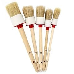 Bộ chổi tròn cán gỗ 5 cây