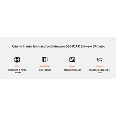 Đầu Android tích hợp camera 360 Icar Elliview S4