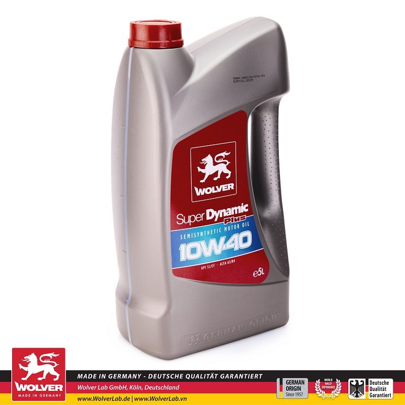 Dầu nhớt động cơ ô tô Wolver Super Dynamic Plus 10W40