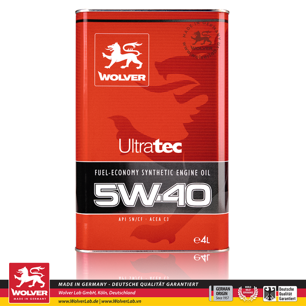 Dầu nhớt động cơ ô tô Wolver UltraTec 5W40