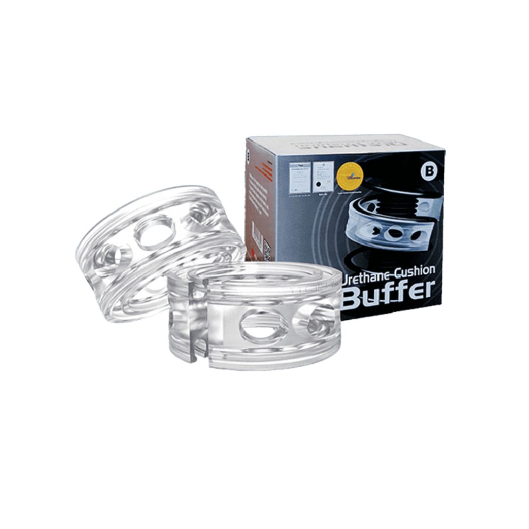 Bộ 2 đệm giảm chấn TTC Urethane trong suốt cỡ B cạnh hộp Urethane Cushion Buffer