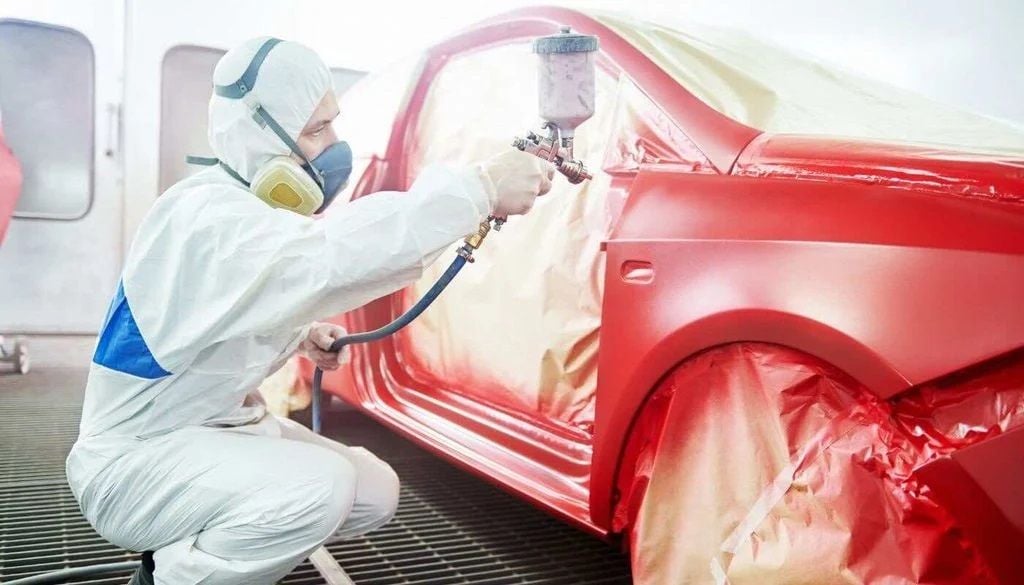 Dịch vụ sơn xe ô tô - BH trọn đời xe