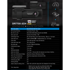 Camera hành trình ô tô cao cấp DR770X-2CH