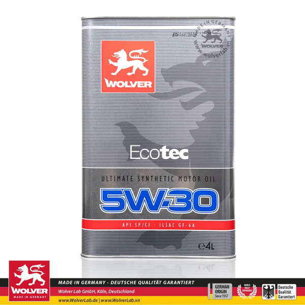 Dầu nhớt động cơ ô tô Wolver Ecotec 5W30