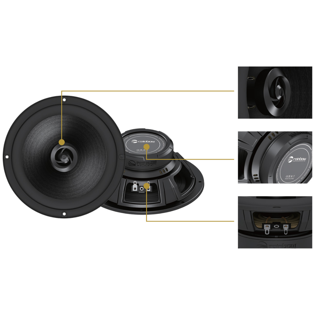 Loa cánh ô tô đồng trục Rainbow EL-165A