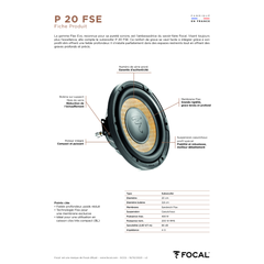 Loa Sub ô tô đế mỏng Focal Flax Evo P20 FSE 8 inch