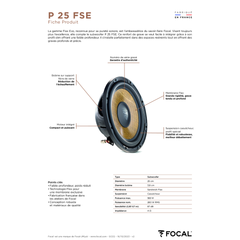 Loa Sub ô tô Focal P25 FSE Shallow 10 inch