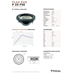 Loa Sub ô tô đế mỏng Focal Flax Evo P20 FSE 8 inch