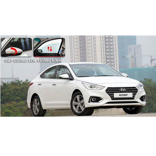  Fuji tự động gập gương lên xuống kính Hyundai 