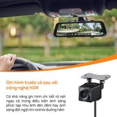 Camera hành trình gương 70mai S500
