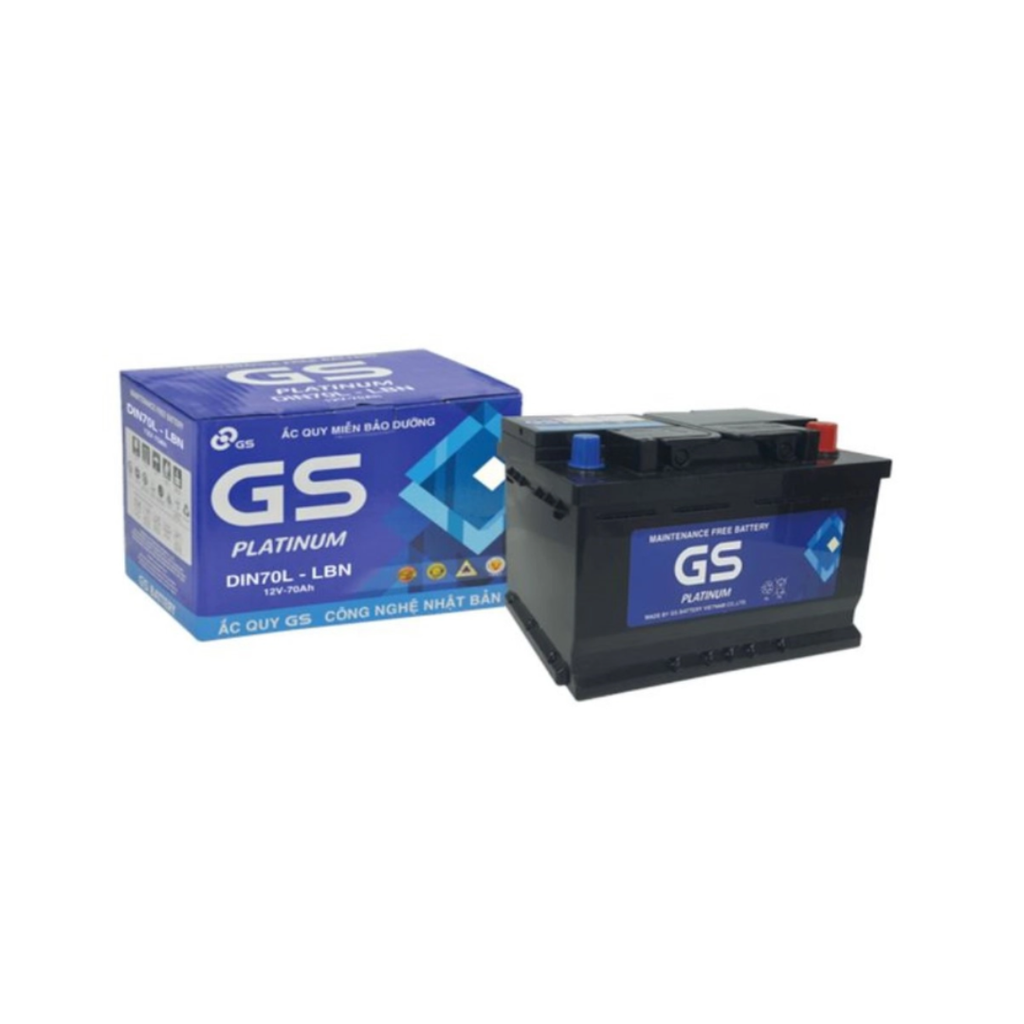 Ắc Quy Ô Tô GS DIN70L-LBN 70Ah
