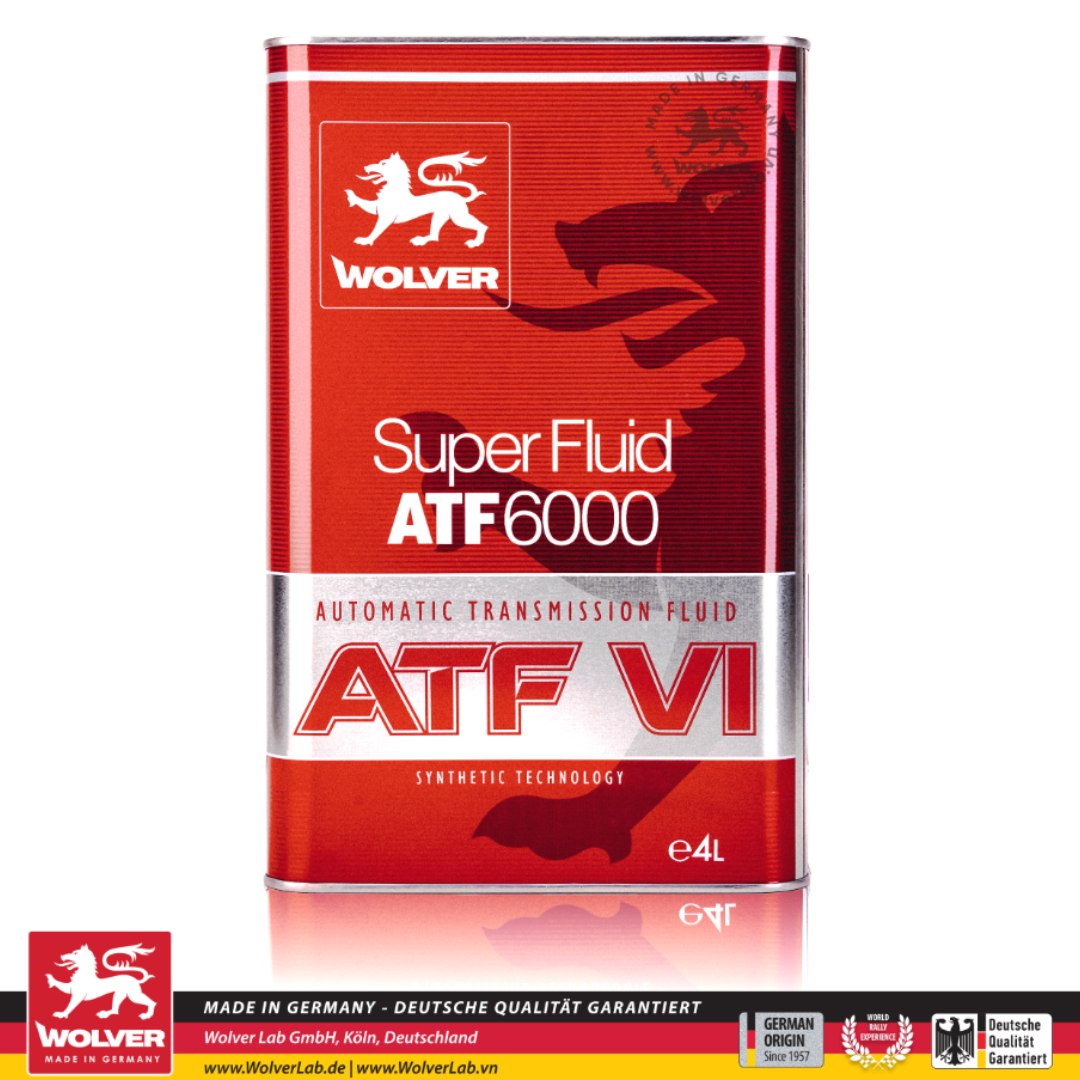 Dầu nhớt hộp số ô tô Wolver Super Fluid ATF6000