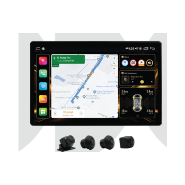 Màn hình Android liền cam 360 ICAR Elliview Q5LS 2K