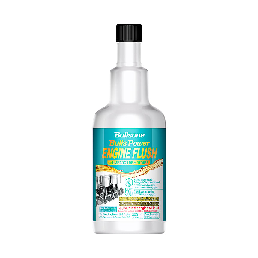 Chai Bullspower Engine Flush Supplemental 300 ml, dung dịch súc rửa động cơ trước khi thay nhớt