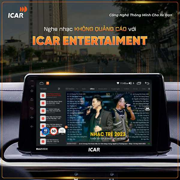 Elliview UE Màn hình Android Icar