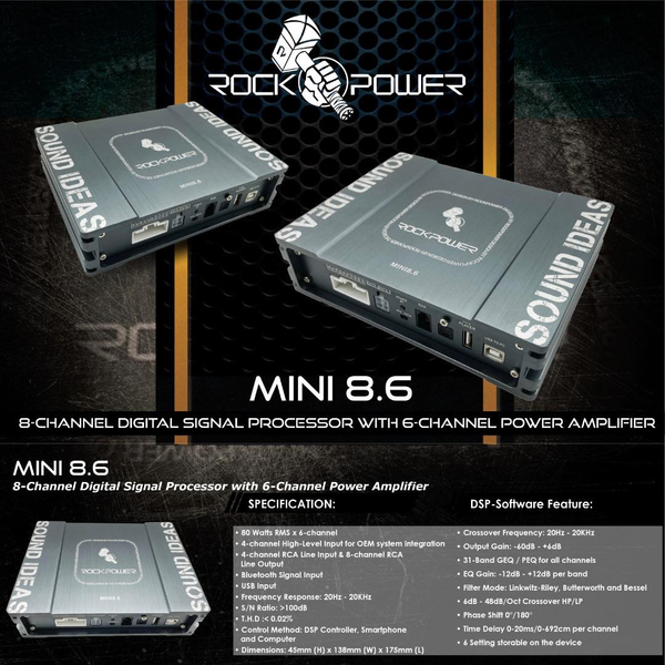  Rock Power DSP tích hợp Amplifier Mini8.6 