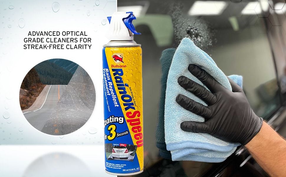 Bullsoneshot RainOk Speed Dung dịch vệ sinh và chống bám nước kính