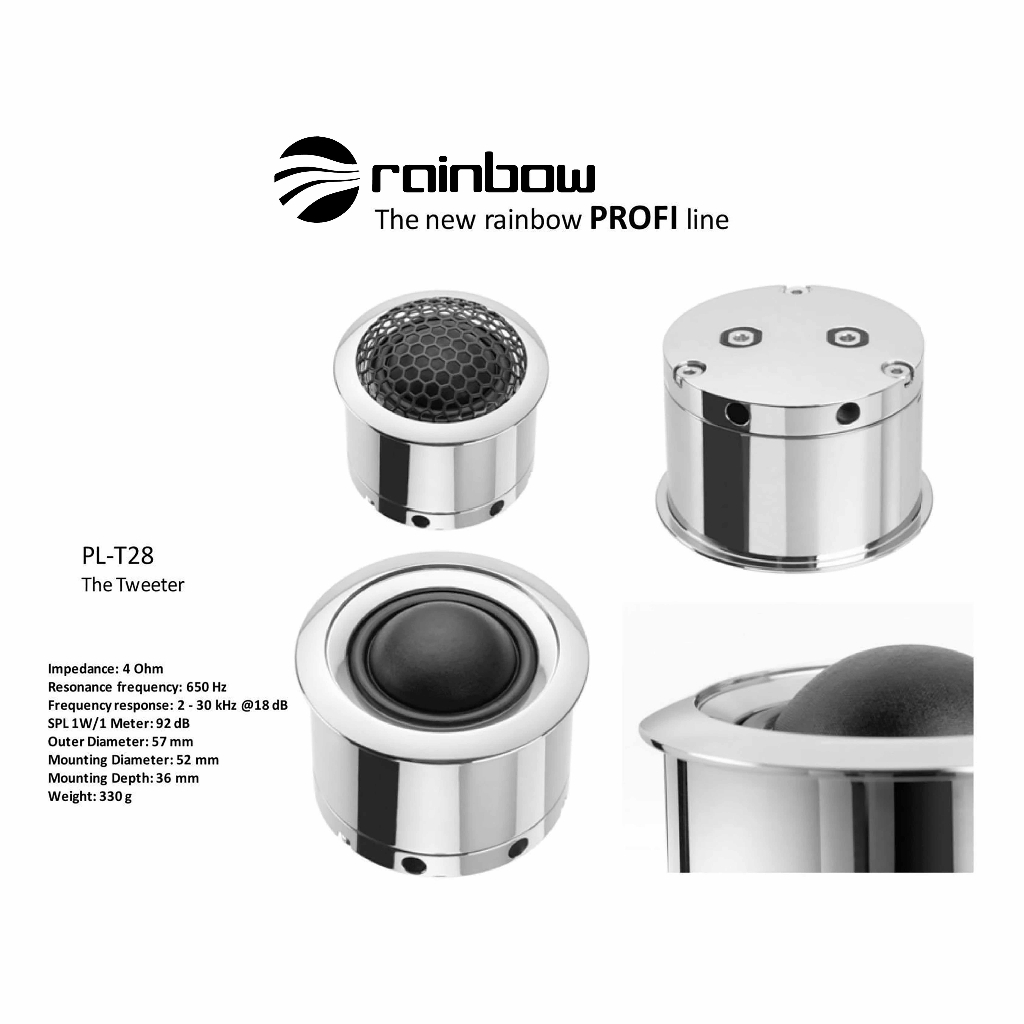 Loa cánh ô tô Rainbow Profi line Tweeter PL-T28
