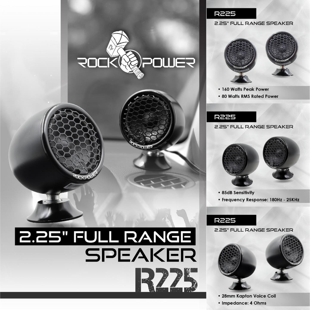 Loa taplo ô tô toàn dải Rock Power R225