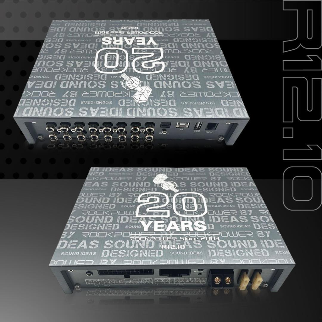 DSP Rock Power R12.10 - 12 kênh tín hiệu + 10 kênh Amply 80W