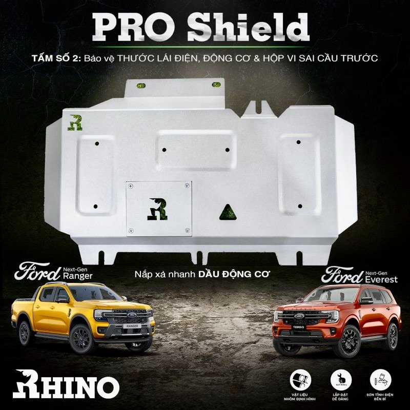 Rhino Pro Shield Giáp gầm bảo vệ Ford