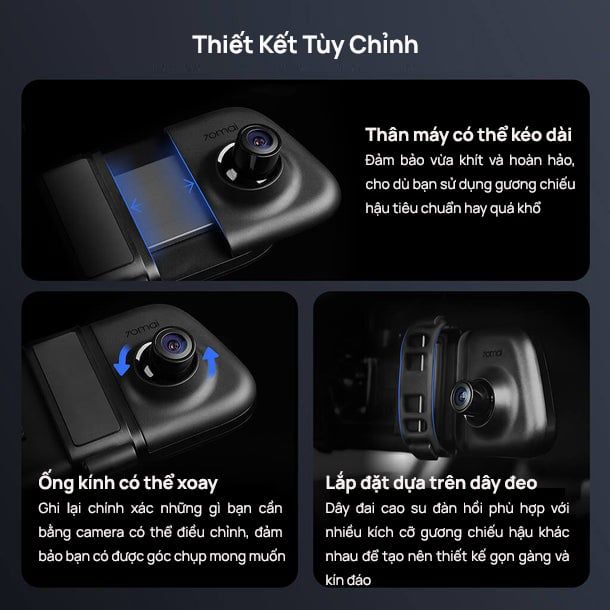 Camera hành trình gương 70mai S500