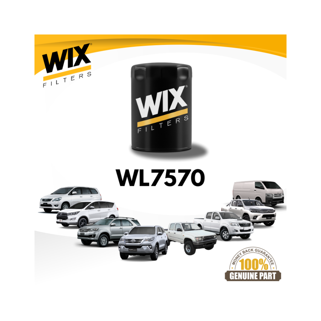 Lọc nhớt động cơ Wix WL7570 dành cho Toyota, Ford