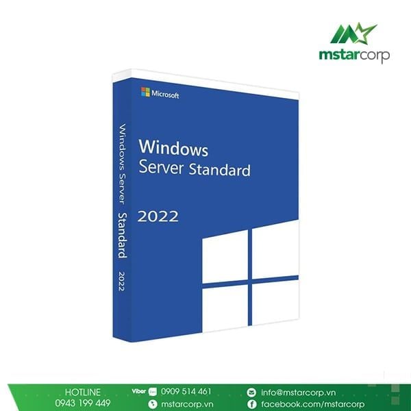  Windows Server 2022 Standard 16 Core License Pack 
