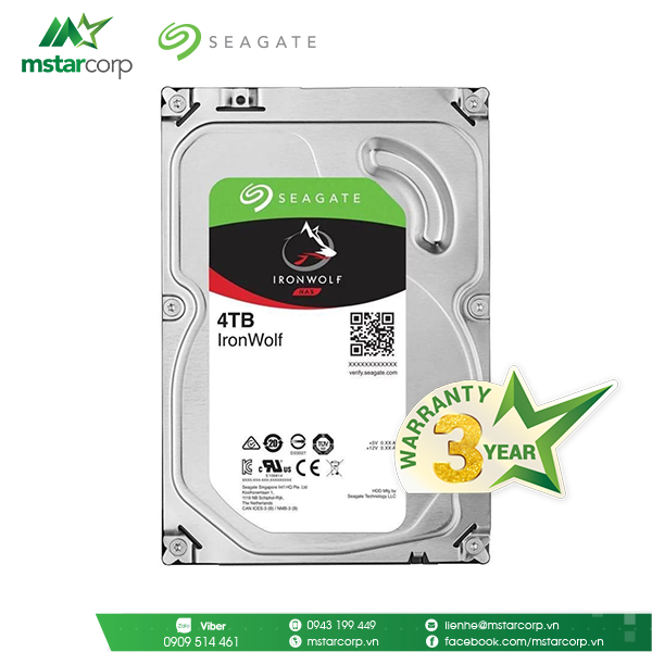  HDD Seagate IronWolf 4TB - ST4000VN008 