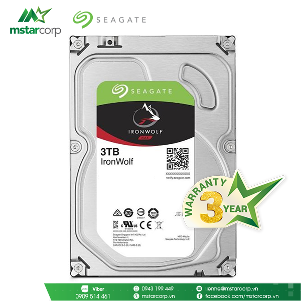  HDD Seagate IronWolf 3TB - ST3000VN007 