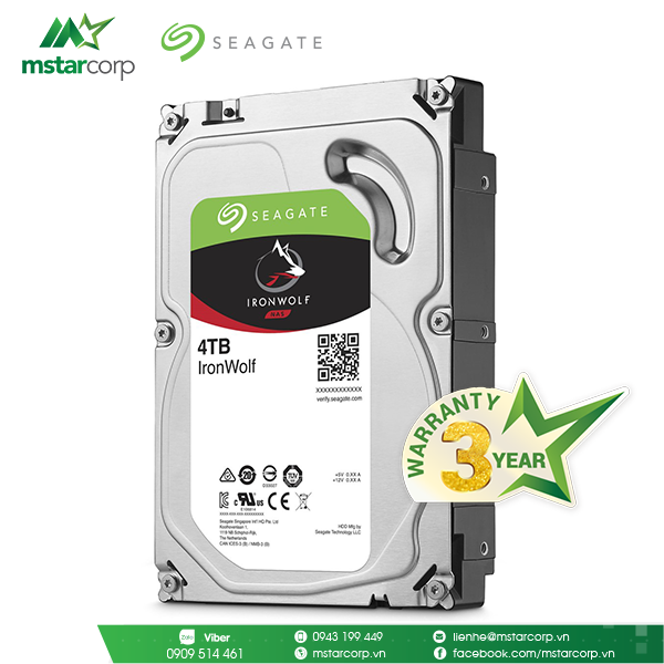  HDD Seagate IronWolf 4TB - ST4000VN008 