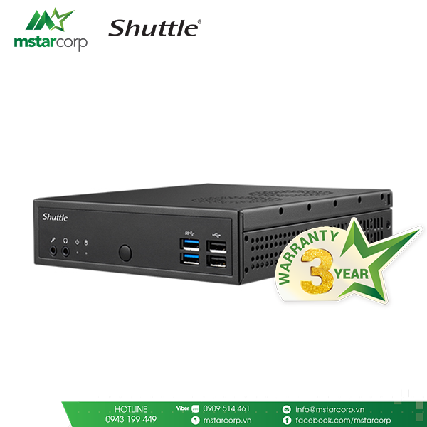  Máy tính mini Shuttle XPC Slim DH02U5 - i5 7200U 