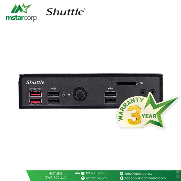  Máy tính mini Shuttle XPC Slim Fanless DS20U5 - i5 10210U 