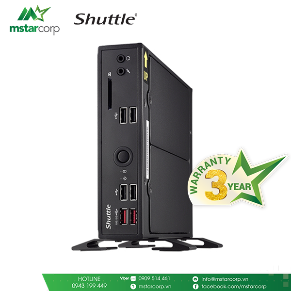  Máy tính mini Shuttle XPC Slim Fanless DS20U5 - i5 10210U 