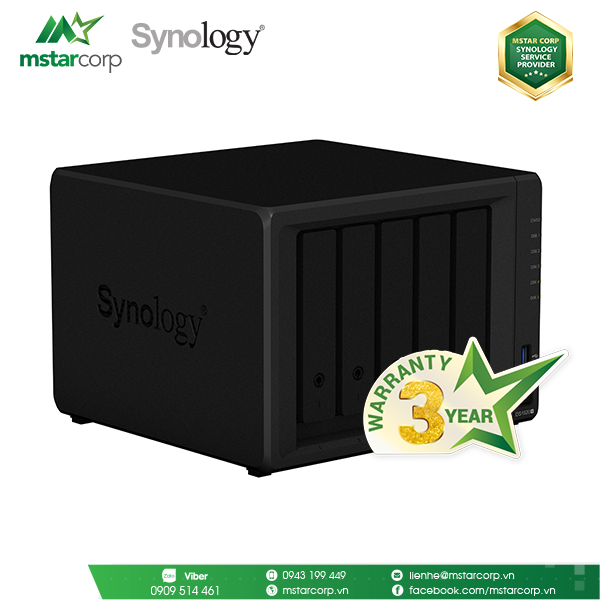  Thiết bị lưu trữ NAS Synology DS1520+ (Ngưng sản xuất) 