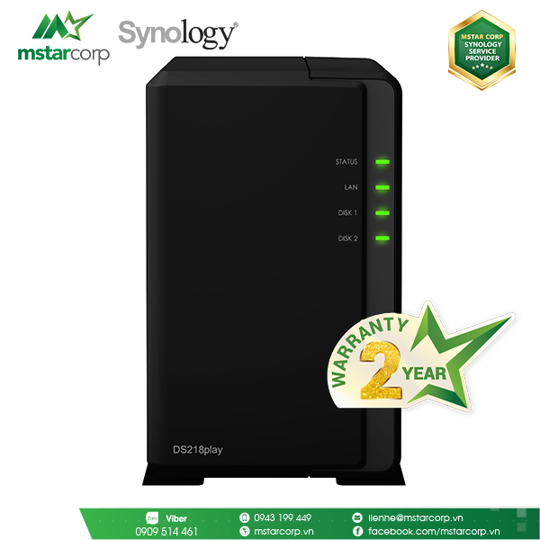  NAS Synology DS218play 