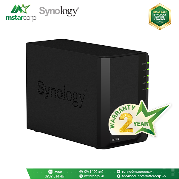  NAS Synology DS220+ (Ngưng sản xuất ) 