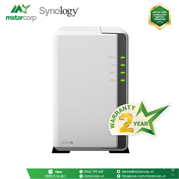  NAS Synology DS220j (Ngưng sản xuất ) 