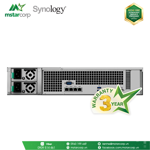  NAS Synology RS2418RP+ (Ngưng sản xuất ) 