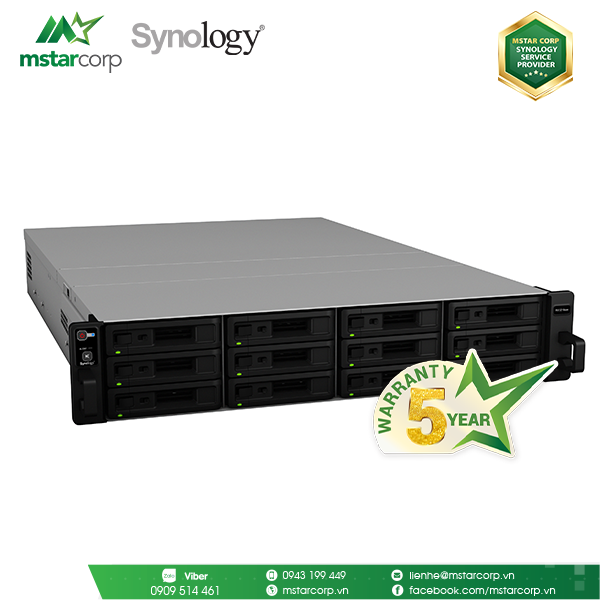  Thiết bị mở rộng NAS Synology - RX1216sas (Ngưng sản xuất) 