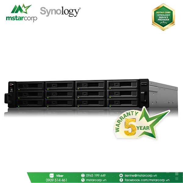  Thiết bị mở rộng NAS Synology - RXD1215sas (Ngưng sản xuất) 