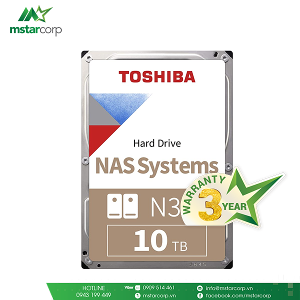  HDD NAS Toshiba 10TB HDWG11AUZSVA 