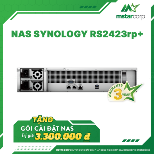  Thiết bị lưu trữ NAS Synology RS2423RP+ 