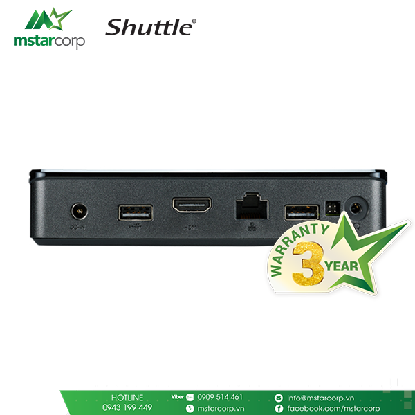  Máy tính mini Shuttle XPC NS02A V2 - Android 8.1 version(Adapter) 