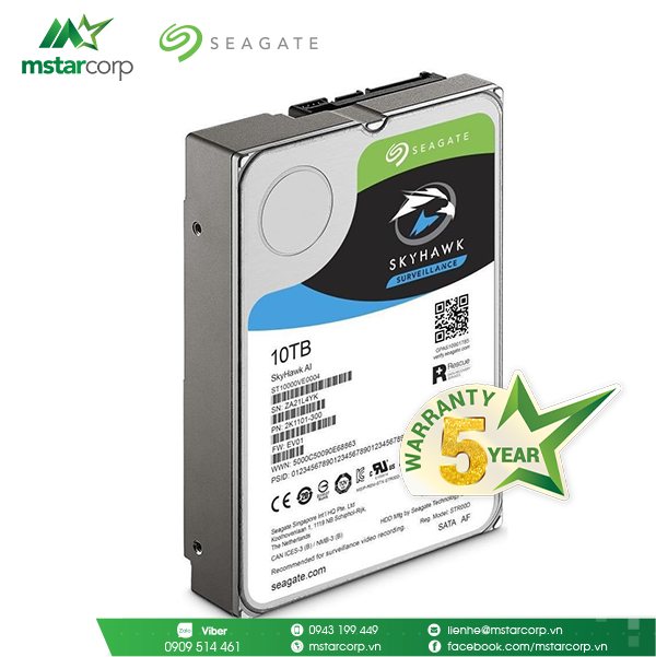  HDD Seagate SkyHawk AI 10TB – ST10000VE0008 