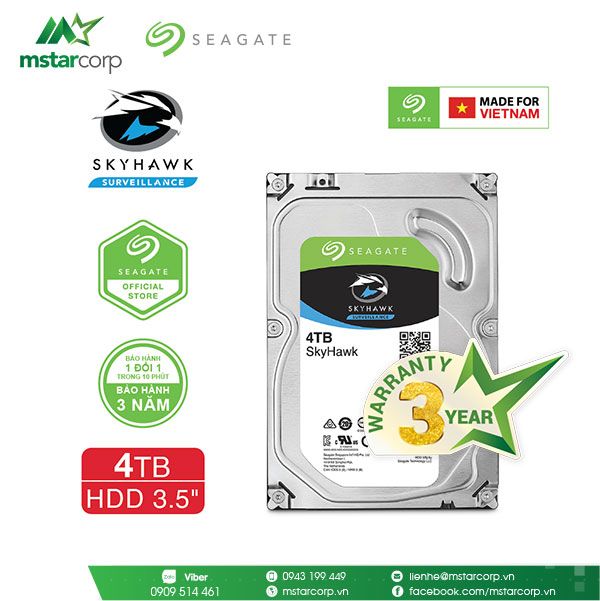  HDD Seagate SkyHawk 4TB - ST4000VX007 