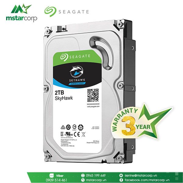  HDD Seagate SkyHawk 2TB - ST2000VX008 