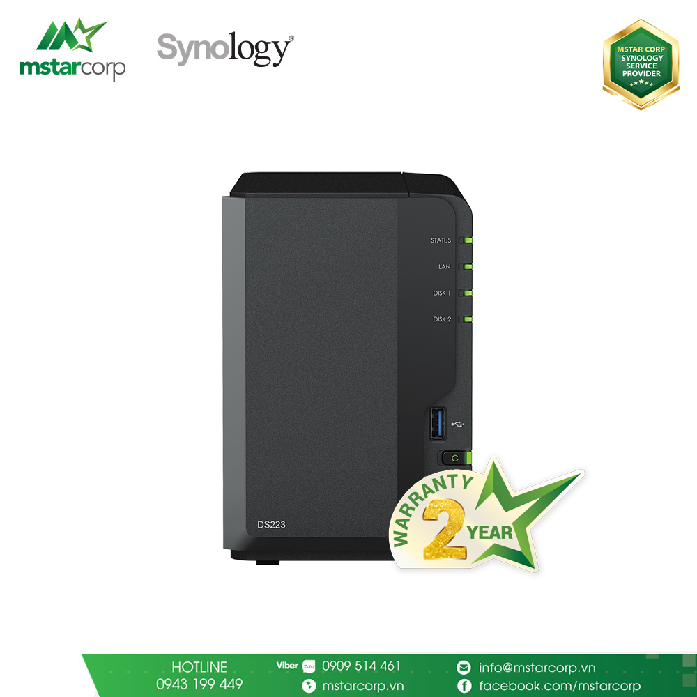  Thiết bị lưu trữ NAS Synology DS223 